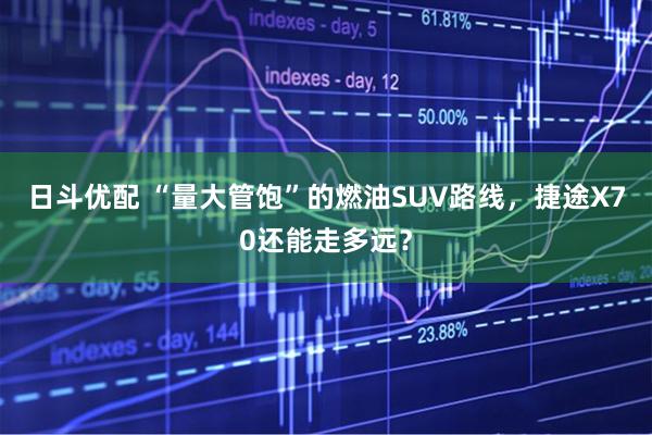 日斗优配 “量大管饱”的燃油SUV路线,捷途X70还能走多远?